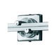 Wall Monorail 2 Inch Square Power Feed Canopy - Chrome Wall Monorail 2 Inch Square Power Feed Canopy - Chrome /