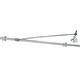 Telescope Wall Monorail Head - Satin Nickel / 