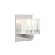 Cube Wall Sconce - Satin Nickel / Frost Cube Wall Sconce - Satin Nickel / Frost