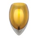 Fire Wall Sconce - Satin Nickel / Amber