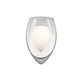 Fire Wall Sconce - Satin Nickel / Clear