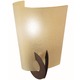 Solune Wall Sconce Right Cut Version - Rust / Amber