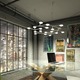LED Net Circle Suspension Light - Aluminum / 