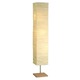 Dune Floor Lamp - Natural Wood / Satin Steel / Paper