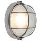 Nauticus Round Outdoor Bulkhead Wall - Satin / Frosted