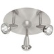 Mirage G Cluster Spot Ceiling Flush Mount - Brushed Steel Mirage G Cluster Spot Ceiling Flush Mount - Brushed Steel /