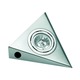 825.69.042 Pyramid Puck Light - Stainless Steel / Clear