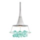 Vision Pendant - Satin Nickel / Green Vision Pendant - Satin Nickel / Green