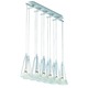 Fucsia 12 Light UL Suspension - White / Clear Fucsia 12 Light UL Suspension - White / Clear