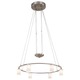 P8025 1 Tier Suspension - Brushed Nickel / Etched Opal