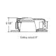 8065C 8 Inch Open Downlight Trim - Polished / Clear