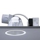 8031 Series 6 Inch Open Downlight Trim - Polished / Comfort Clear Diffuse