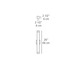2.5 Square 26 Inch 14W Wall Mount -  / 