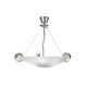 Solune Short Suspension - Satin Nickel / White Solune Short Suspension - Satin Nickel / White