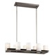 Ingo Linear Suspension - Gunmetal / Etched White Opal Ingo Linear Suspension - Gunmetal / Etched White Opal