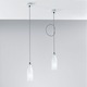 Bottles Suspension - Brushed Nickel / White