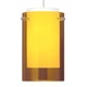 Echo Large Pendant - Satin Nickel / Amber Echo Large Pendant - Satin Nickel / Amber