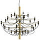 2097 Chandelier - Brass / 