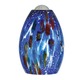 Mini-Monty Pendant - Satin Nickel / Blue Mini-Monty Pendant - Satin Nickel / Blue
