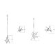 5701 Pendant - Satin Nickel / White