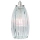 Flute Pendant - Satin Nickel / Clear