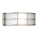 Hollywood Hills Wall Sconce - Metallic Silver / Etched White Opal