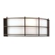 Hollywood Hills Wall Sconce - Deep Bronze / Etched White Opal