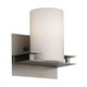 Ingo Wall Sconce - Gunmetal / Etched White Opal Ingo Wall Sconce - Gunmetal / Etched White Opal