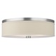 Embarcadero Ceiling Flush Mount - Satin Nickel / Vanilla Embarcadero Ceiling Flush Mount - Satin Nickel / Vanilla