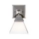 Blush Vanity Wall Sconce - Satin Nickel / Etched White Opal