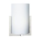 Bow 8 Inch Wall Sconce - Satin Nickel / Etched White Bow 8 Inch Wall Sconce - Satin Nickel / Etched White