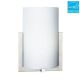 Bow 8 Inch Wall Sconce - Satin Nickel / Etched White Bow 8 Inch Wall Sconce - Satin Nickel / Etched White