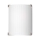 Edge Wall Sconce - Satin Nickel / White Rib Edge Wall Sconce - Satin Nickel / White Rib