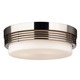 Hope Ceiling Flush Mount - Satin Nickel / Etched White Opal
