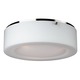 Lisa Ceiling Flush Mount - Satin Nickel / Etched White Opal
