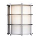 Hollywood Hills Outdoor Wall Sconce - Vista Silver / Etched White Opal