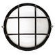 Oceanview Outdoor Wall Sconce - Black / Etched White