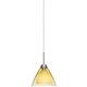 Dome-SI Pendant - Satin Nickel / Amber Dome-SI Pendant - Satin Nickel / Amber