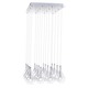Larmes 16 Light Square Suspension - Polished Chrome / Clear