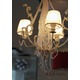3 Light Chandelier - Clear / Ivory 3 Light Chandelier - Clear / Ivory