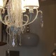 3 Light Chandelier - Clear / Ivory 3 Light Chandelier - Clear / Ivory