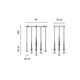 Micro 9 Light LED Multi Pendant Suspension - /
