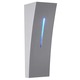 Delwa Blue LED Indoor / Exterior Wall Sconce - Silver Grey Delwa Blue LED Indoor / Exterior Wall Sconce - Silver Grey /