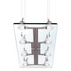 Lastra 8 Light Rectangular Suspension - Natural / Clear
