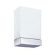 Tin Square Wall Sconce - Chrome / White Tin Square Wall Sconce - Chrome / White