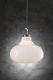 Genie Pendant - Satin Nickel / White