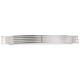 Bilbao Bath Bar - Satin Aluminum / White