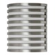 Bilbao Outdoor Wall Sconce - Satin Aluminum / White
