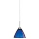 Dome-SI Pendant - Satin Nickel / Blue Dome-SI Pendant - Satin Nickel / Blue