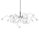 Snowball Chandelier - Stainless Steel / White Snowball Chandelier - Stainless Steel / White